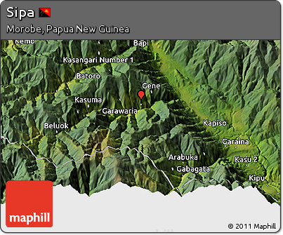 Satellite 3D Map of Sipa