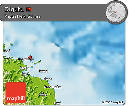 Physical 3D Map of Digutu