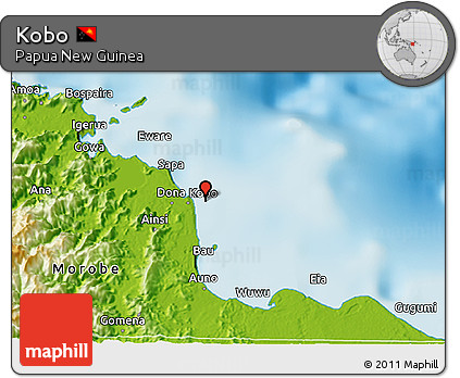 Physical 3D Map of Kobo