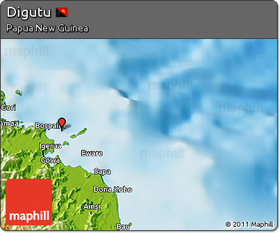 Physical 3D Map of Digutu