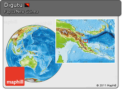 Physical Location Map of Digutu