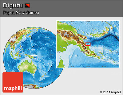 Physical Location Map of Digutu