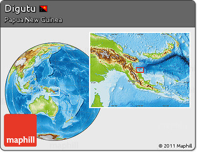 Physical Location Map of Digutu