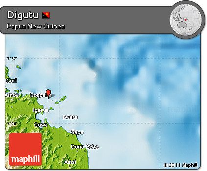 Physical Map of Digutu