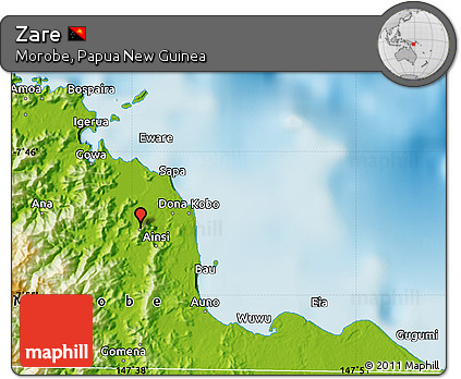 Physical Map of Zare