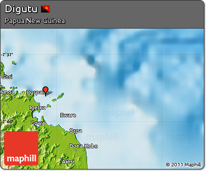 Physical Map of Digutu