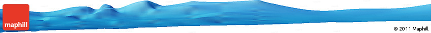 Shaded Relief Horizon Map of the Area around 7° 41' 23" S, 149° 40' 30" E
