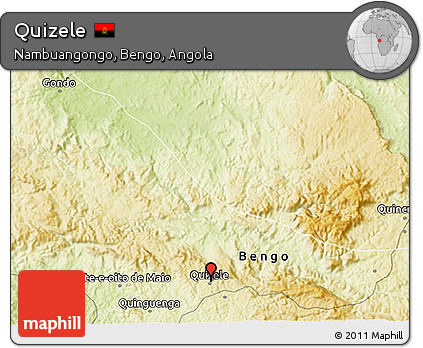 Physical 3D Map of Quizele