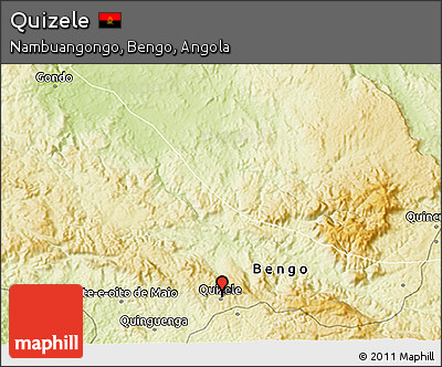 Physical 3D Map of Quizele