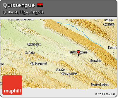 Physical Panoramic Map of Quissengue