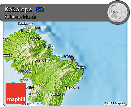 Physical 3D Map of Kokolope