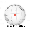 Outline Map of the Area around 7° 41' 23" S, 158° 52' 30" W, rectangular outline
