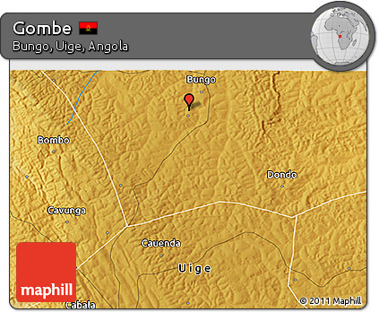 Physical 3D Map of Gombe