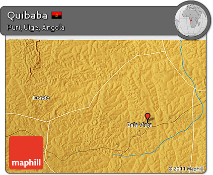 Physical 3D Map of Quibaba