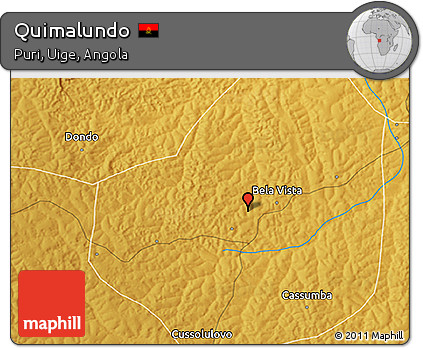 Physical 3D Map of Quimalundo
