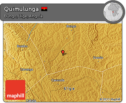 Physical 3D Map of Quimulunga