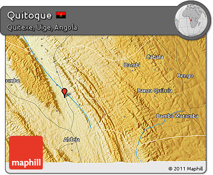Physical 3D Map of Quitoque