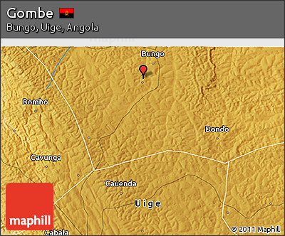 Physical 3D Map of Gombe