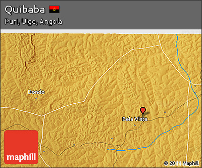 Physical 3D Map of Quibaba