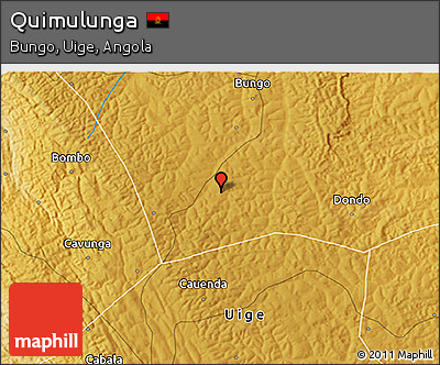 Physical 3D Map of Quimulunga