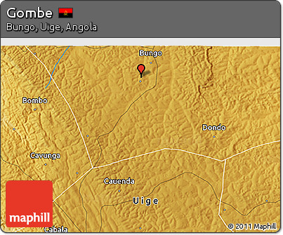 Physical 3D Map of Gombe