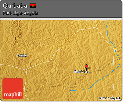 Physical 3D Map of Quibaba