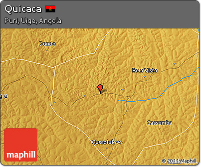 Physical 3D Map of Quicaca