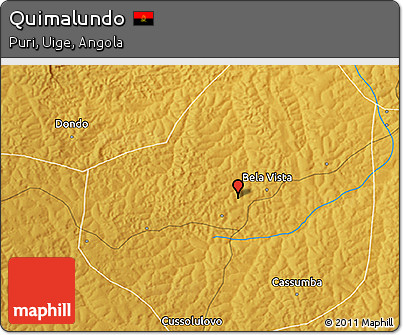 Physical 3D Map of Quimalundo
