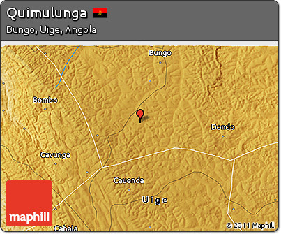 Physical 3D Map of Quimulunga