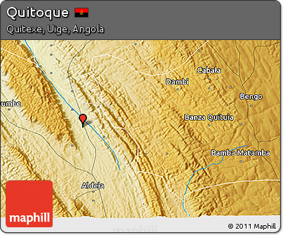 Physical 3D Map of Quitoque
