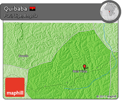 Political 3D Map of Quibaba