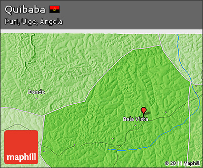Political 3D Map of Quibaba