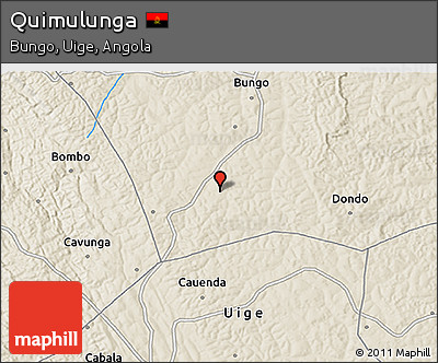 Shaded Relief 3D Map of Quimulunga