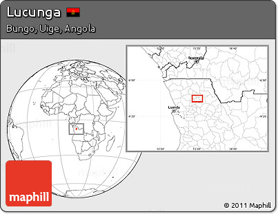 Blank Location Map of Lucunga