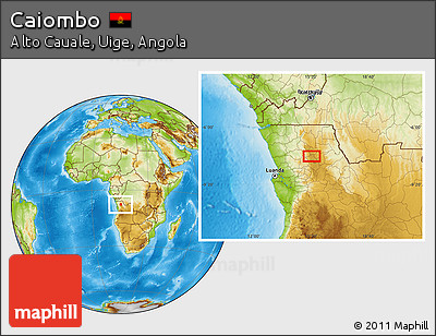 Physical Location Map of Caiombo