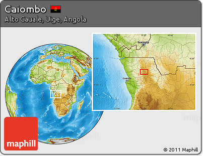 Physical Location Map of Caiombo