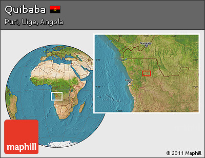 Satellite Location Map of Quibaba