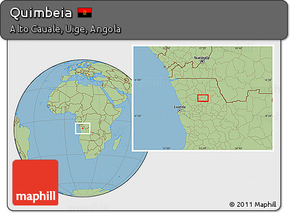 Savanna Style Location Map of Quimbeia