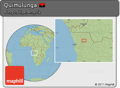 Savanna Style Location Map of Quimulunga