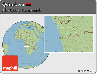 Savanna Style Location Map of Quimbeia