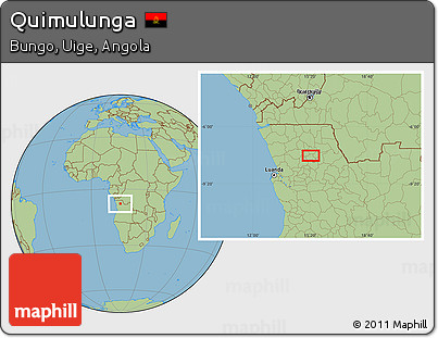 Savanna Style Location Map of Quimulunga