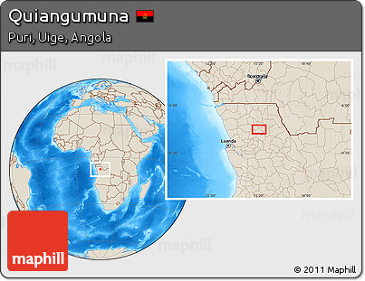 Shaded Relief Location Map of Quiangumuna