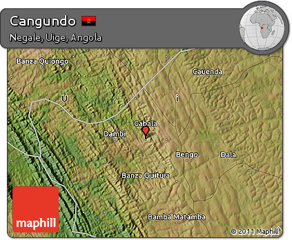 Satellite Map of Cangundo