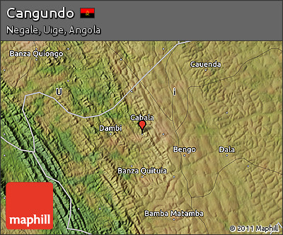 Satellite Map of Cangundo