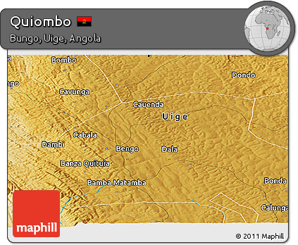 Physical Panoramic Map of Quiombo