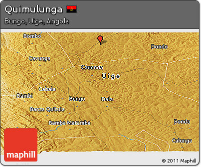 Physical Panoramic Map of Quimulunga