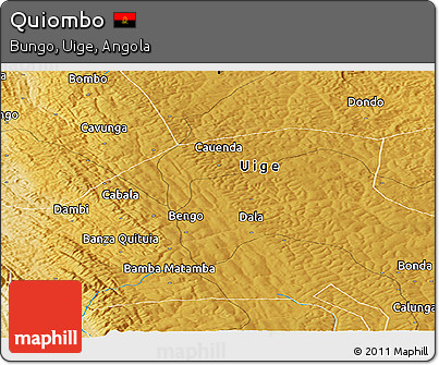 Physical Panoramic Map of Quiombo