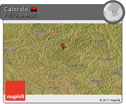 Satellite Panoramic Map of Calocolo