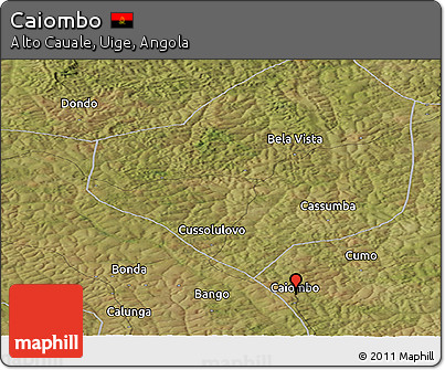Satellite Panoramic Map of Caiombo
