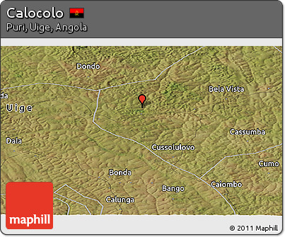 Satellite Panoramic Map of Calocolo